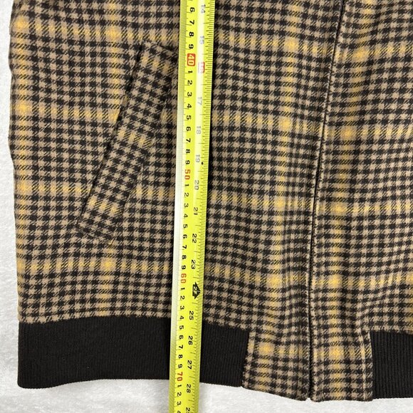 Men’s XL le 31 Simon’s Recycled Fibres Wool-like Jacket Full Zip Plaid Brown - Picture 7 of 10